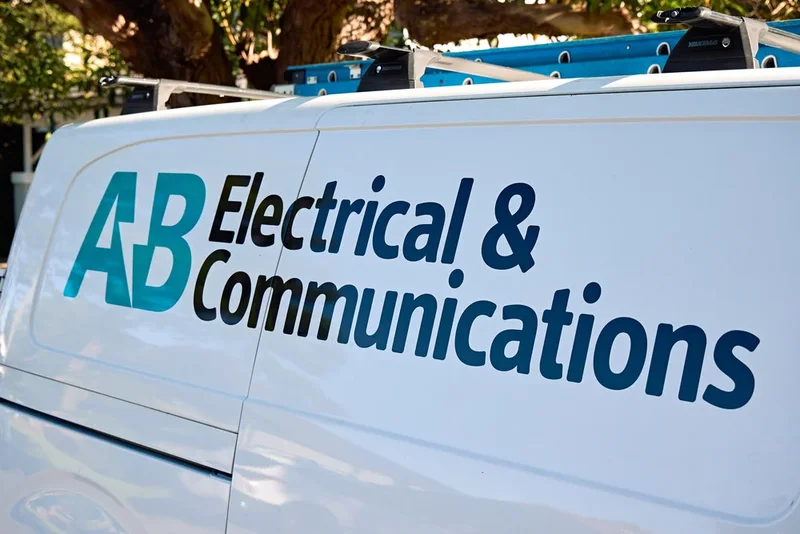 AB Electrical van side branding