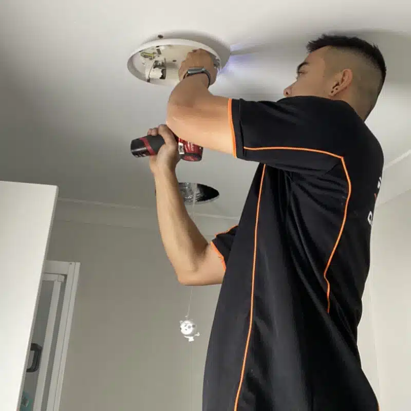 Ceiling fan installed by Powerhub Electrical in a St Ives home